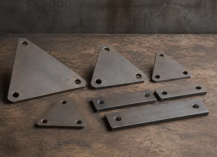 Knotenblech – Beispielbild für individuell gefertigten Metallzuschnitt