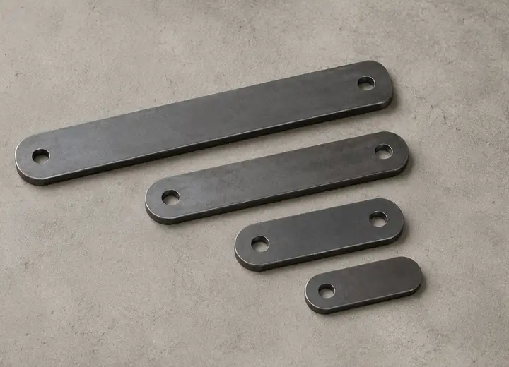 Anschweißlasche – Beispielbild für individuell gefertigten Metallzuschnitt