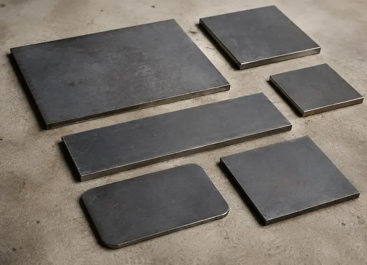 Rechteck nach Maß – Beispielbild für individuell gefertigten Metallzuschnitt