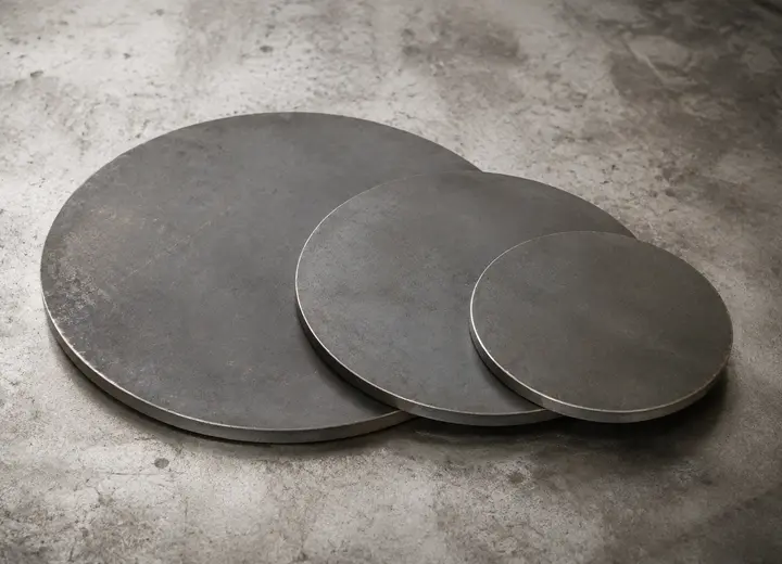 Ronde / Kreis Ø 50–200 mm – Beispielbild für individuell gefertigten Metallzuschnitt